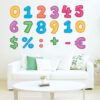 Colorful Number With Sign Fun - Baby - Kids - Learning Education  Nursery  Pre School Kinder Garden Wall Sticker