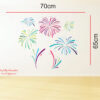 Cool Fireworks Celebration Decoration Wall Sticker - Image 3
