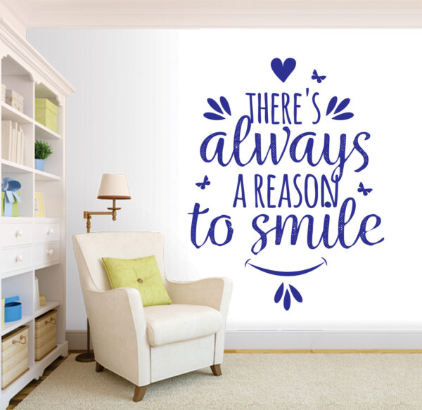 Always  Smile Motivational Inspirational Quotes Wall Sticker