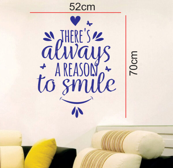 Always  Smile Motivational Inspirational Quotes Wall Sticker - Image 3