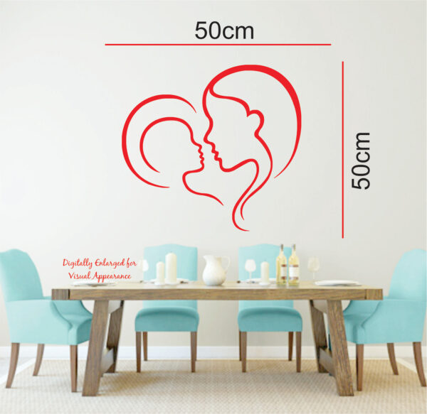 Mother And Baby Love - Baby - Kids - Nursery  Pre School Kinder Garden Wall Sticker - Image 3