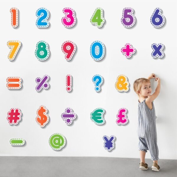Numbers and Symbols  Fun And Easy - Baby - Kids - Learning Education  Nursery  Pre School Kinder Garden Wall Sticker