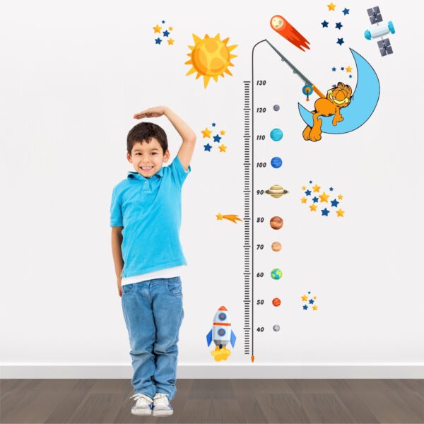 Space Theme Kids Size Measuring Chart  Baby - Learning Education  Nursery  Pre School Kinder Garden Wall Sticker