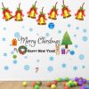 Christmas Bell And Snow Decoration Celebration Wall Sticker