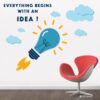 Everything Begins With An Idea - Office - Motivational - Inspirational - Quotes - Wall Sticker