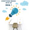 Everything Begins With An Idea - Office - Motivational - Inspirational - Quotes - Wall Sticker - Image 2