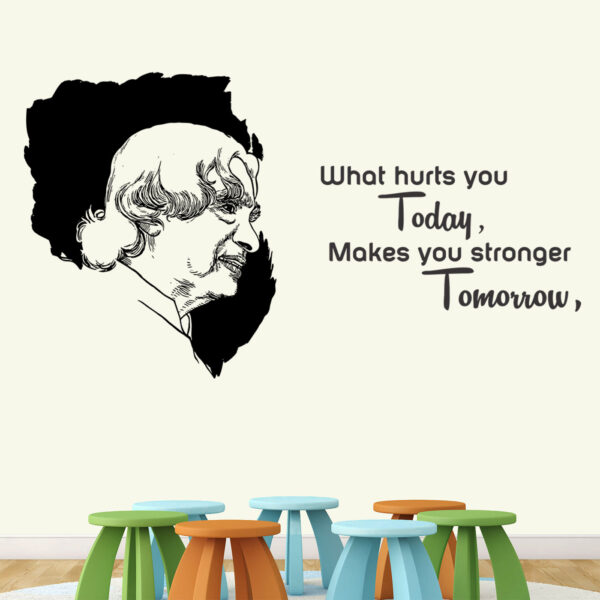 A. P. J. Abdul Kalam - Makes You Stronger - Office - Motivational - Inspirational - Quotes - Wall Sticker