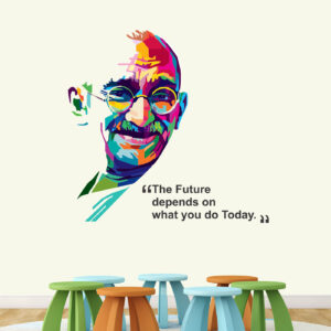 Mahatma Gandhi - Father of Nation - Office Motivational Inspirational Quotes Wall Sticker
