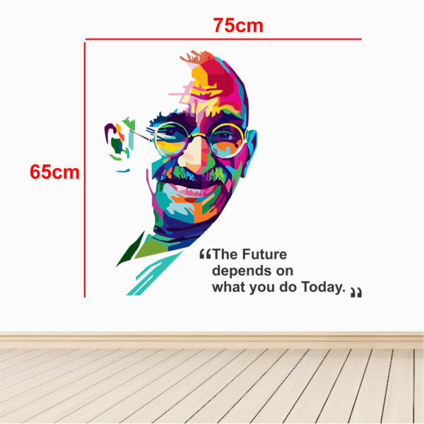 Mahatma Gandhi - Father of Nation - Office Motivational Inspirational Quotes Wall Sticker - Image 3