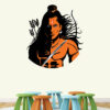 Lord Ram - Orange - Saffron - God - Hindu - Warrior Wall Sticker - Image 2