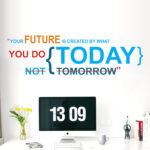 Your Future Is What You Do Today - Office - Inspirational - Motivational - Quotes - Wall Sticker