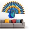 Beautiful - Peacock - King Of Birds - Nature - Creative - Colorful Wall Sticker