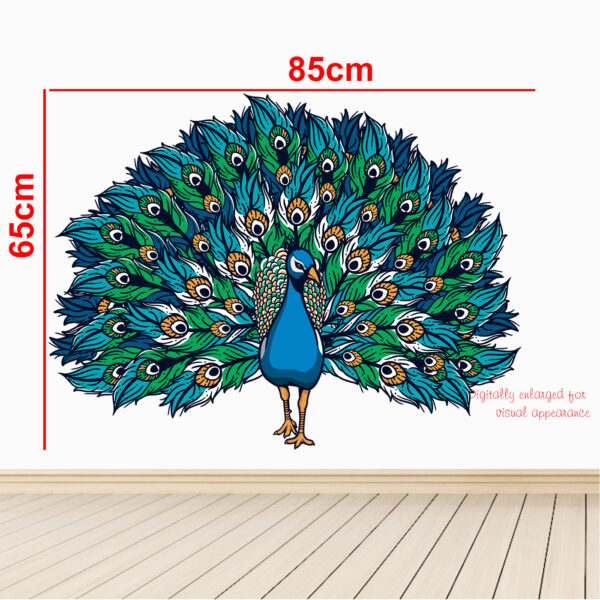 Beautiful - Peacock - King Of Birds - Nature - Creative - Colorful Wall Sticker