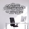 Team Work - Typography - Office - Inspirational - Motivational - Quotes - Wall Sticker