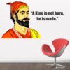 Chhatrapati - Shivaji - The - Great - Maharaj - Inspirational - Motivational - Quotes  - Wall Sticker
