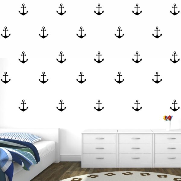 Anchor - Pattern - Creative - Decorative Full  Wall Sticker For Home Office School Kids Baby Rooms