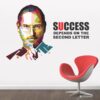 Steve Jobs - Success Depends On You -Office Inspirational Motivational Quotes Wall Sticker