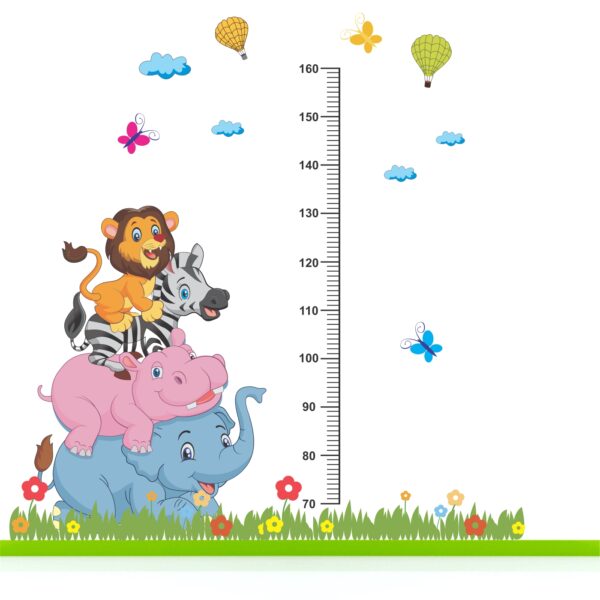 Kids Growth Chart Learning Education  Nursery School Kinder Garden Wall Sticker - Image 2