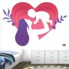 Mother And Baby - Love - Child - Creative - Colorful - Wall Sticker