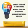 Working To Gather Is Success - Office - Inspirational - Motivational - Quotes - Wall Sticker