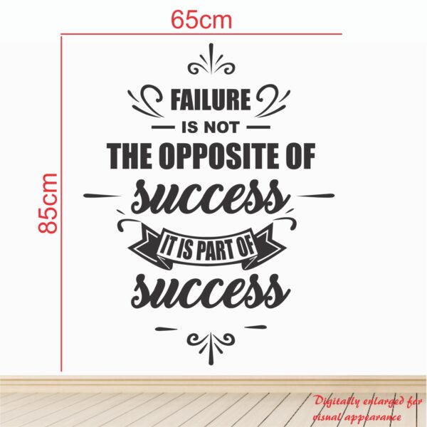 Failure Is Not The Opposite Of Success It Is Part Of Success - Office - Inspirational - Motivational - Quotes - Wall Sticker - Image 3