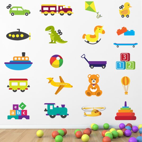 Baby Toys - Playing - Kids - Learning Education  Nursery  Pre School Kinder Garden Wall Sticker