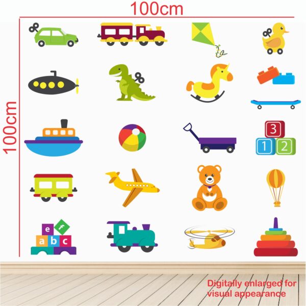 Baby Toys - Playing - Kids - Learning Education  Nursery  Pre School Kinder Garden Wall Sticker