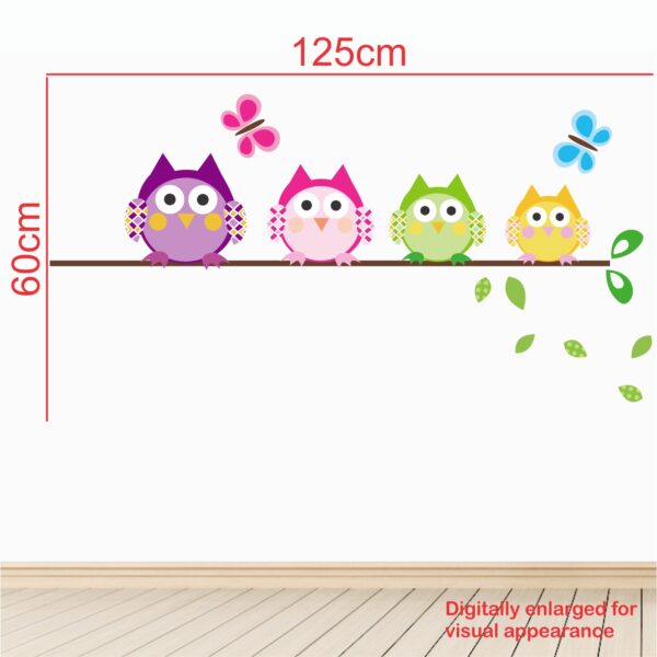 Colorful - Owl - Butterfly - Decorative - Creative - Colorful - Wall Sticker - Image 3