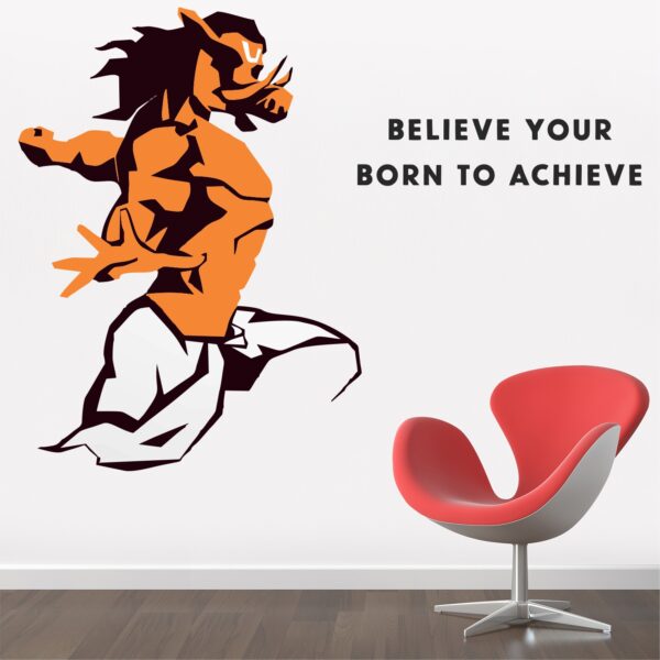 Hindu - God - Varaha  - Avatar Of Lord Vishnu - Inspirational - Motivational - Quotes - Wall Sticker - Image 2