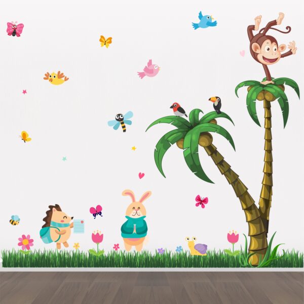 Lovely Animal - Birds - Butterfly - Tree - Baby - Kids - Learning Education  Nursery  Pre School Kinder Garden Wall Sticker