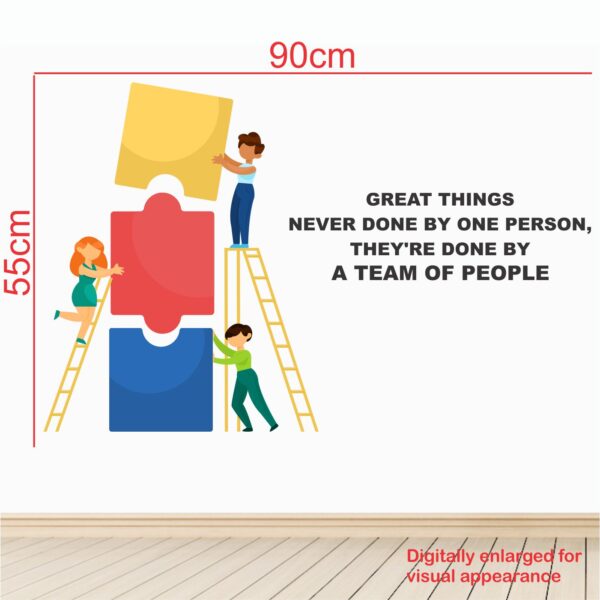 Team Work - Office - Inspirational - Motivational - Quotes Wall Sticker