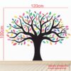 Colorful  Tree - Nature - Baby - Kids - Learning Education  Nursery  Pre School Kinder Garden Wall Sticker - Image 3