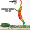 Basket Ball Dunk - Sports - Inspirational Motivational Quotes Wall Sticker