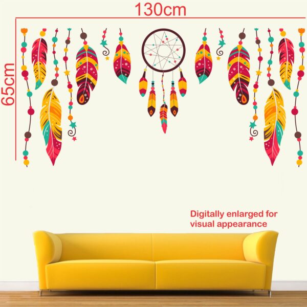 Colorful Boho feathers - Decorative - Creative - Colorful - Wall Sticker