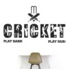Cricket Is Life  - Playing - Team Work - Office - Sports - Inspirational - Motivational - Quotes - Image 2