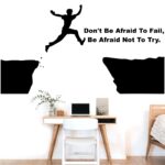 Don't Be Afraid To Fail - Office - Inspirational - Motivational - Quotes - Wall Sticker