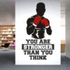 Gym - Fitness - Bodybuilding - Office - Sports - Workout - Boxing -  Inspirational - Motivational - Quotes - Wall Sticker - Image 2
