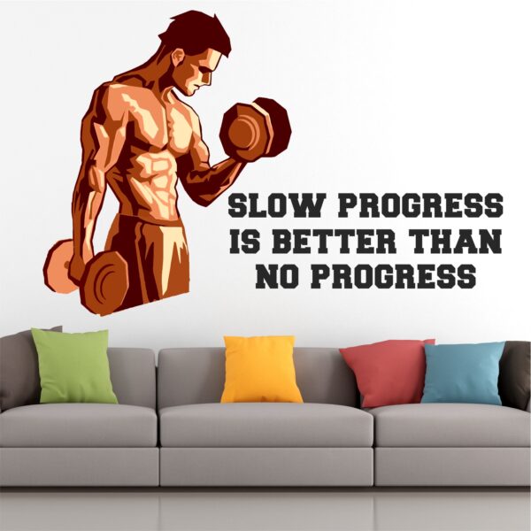 Gym - Fitness - Bodybuilding - Office - Sports - Workout - Boxing -  Inspirational - Motivational - Quotes - Wall Sticker - Image 2