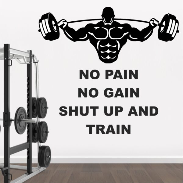Gym - Fitness - Bodybuilding - Office - Sports - Workout - Boxing -  Inspirational - Motivational - Quotes - Wall Sticker