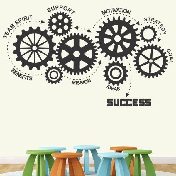 Success - Idea - Team Work - Goal - Mission - Office - Inspirational - Motivational - Quotes - Wall Sticker - Image 2