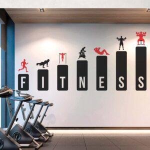 Gym Fitness Workout Boby Building Strength Sports Motivation Wall Sticker