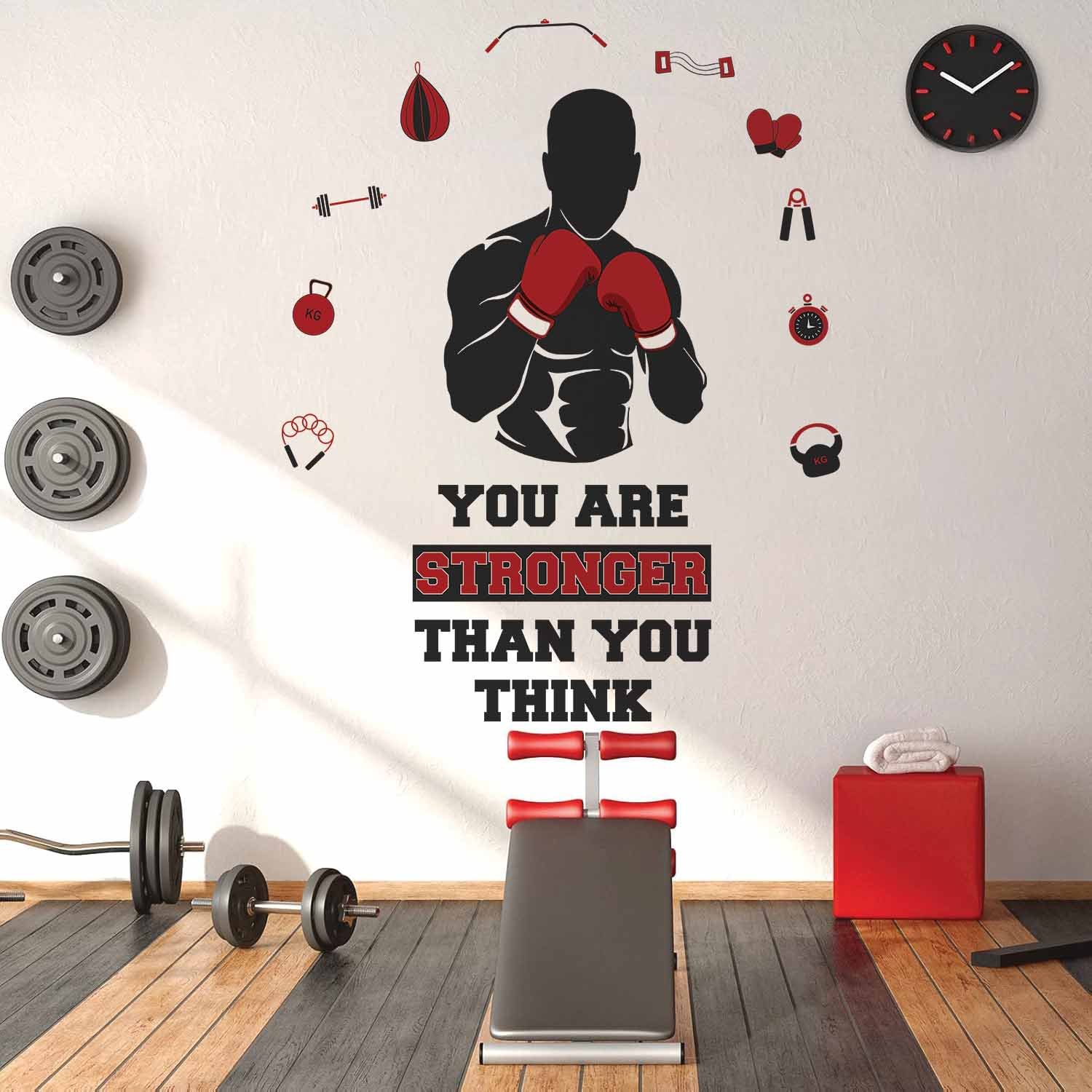 StickMe Gym - Fitness - Bodybuilding - Office - Sports - Workout - Boxing - Inspirational - Motivational Quotes Wall Sticker|Premium Large - 120 cm X 140 cm - Image 2