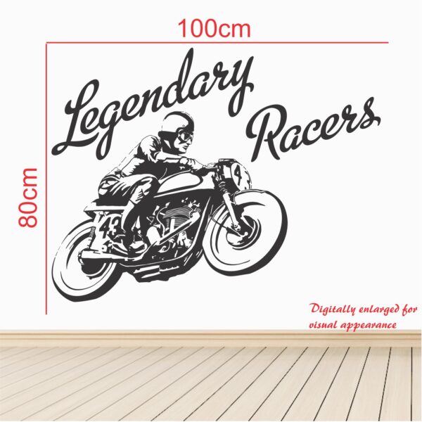 Legendary Racers Bike Wall Sticker - Image 3