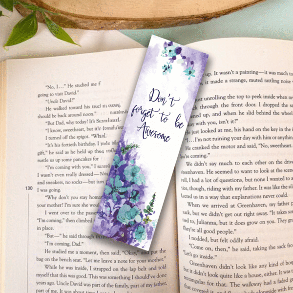 Motivation Inspirational - Set of 4 Minimalist Bookmarks - Laminated - Image 2