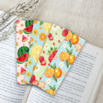 Fruit Themed - Set of 4 Minimalist Bookmarks - Laminated