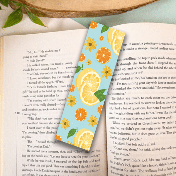 Fruit Themed - Set of 4 Minimalist Bookmarks - Laminated - Image 4