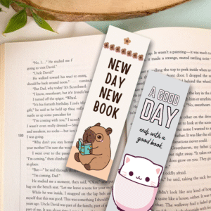 Cute Animals - Set of 4 Minimalist Bookmarks - Laminated