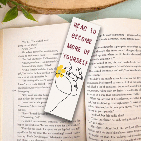 Feminine Theme - Set of 4 Minimalist Bookmarks - Laminated - Image 2