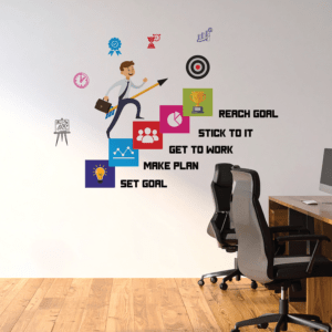 Career - Reach Goal - Office Inspirational Motivation Wall Sticker