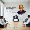 Satya Nadella inspirational quote wall sticker with colorful portrait motivational office wall decal